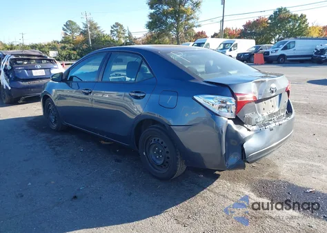 2017 Toyota Corolla Le z USA, uszkodzony, nr VIN 2T1BURHE0HC804088